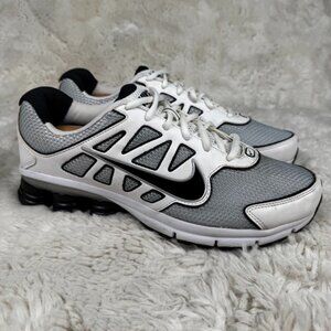 Nike Shox Qualify 2 Running Shoes White Black Grey Men's Size 10.5 US 442114-100